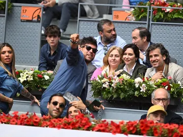Pablo López conversa con Feliciano López e Isabel Díaz Ayuso Pablo López conversa con Feliciano López e Isabel Díaz Ayuso