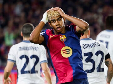 Lamine Yamal, en el duelo ante el Inter