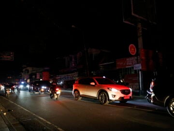 Imagen del apagón en Bali