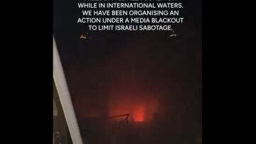 Ataque con drones a un barco de la Flotilla de la Libertad Ataque con drones a un barco de la Flotilla de la Libertad