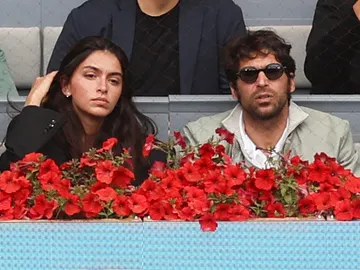 Cayetano Rivera y su hija, Lucía Rivera, en el Mutua Madrid Open Cayetano Rivera y su hija, Lucía Rivera, en el Mutua Madrid Open