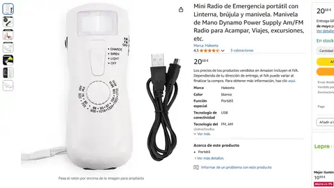 Radio solo con dinamo Radio solo con dinamo