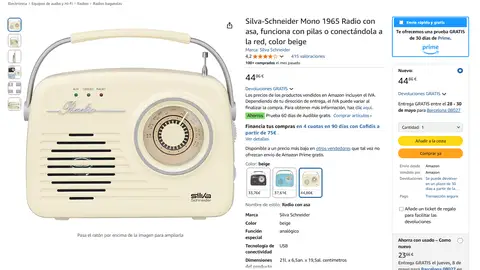 Radio de pilas Radio de pilas