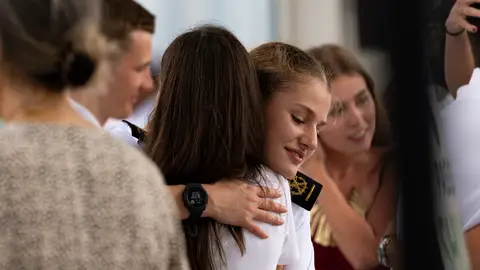 La reina Letizia y la princesa Leonor tras su reencuentro La reina Letizia y la princesa Leonor tras su reencuentro