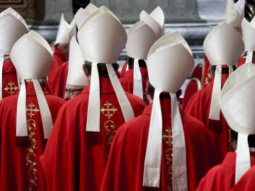 Imagen de archivo de los cardenales en el Vaticano.