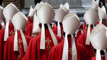 Imagen de archivo de los cardenales en el Vaticano.