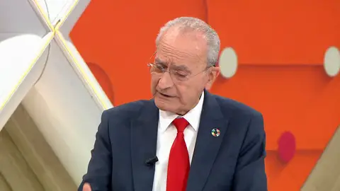 El alcalde de Málaga en Espejo Público. El alcalde de Málaga en Espejo Público.