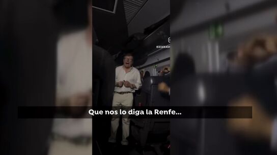 Los Morancos, atrapados en el tren.