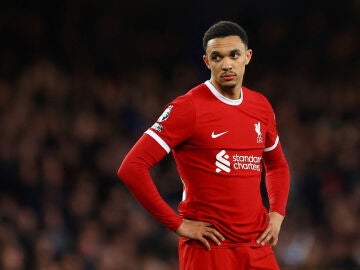 Trent Alexander-Arnold, en un partido con el Liverpool