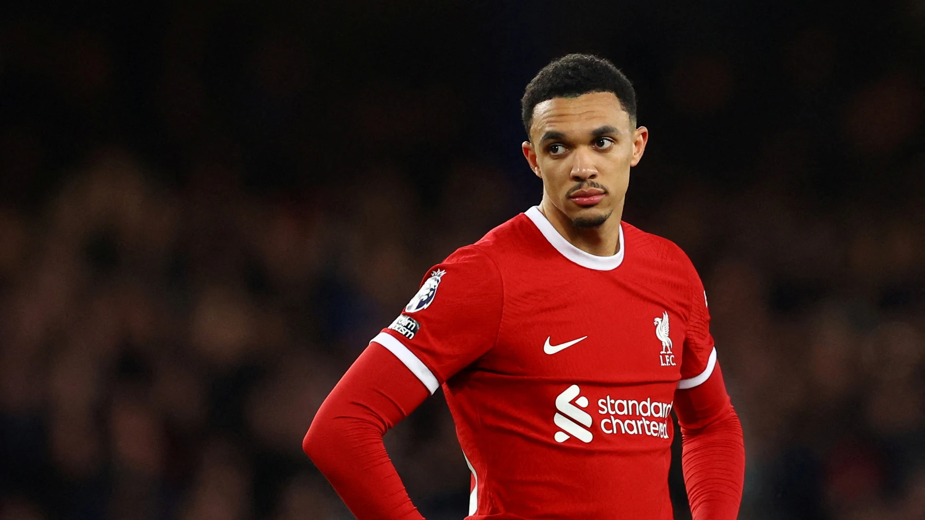 Trent Alexander-Arnold, en un partido con el Liverpool Trent Alexander-Arnold, en un partido con el Liverpool
