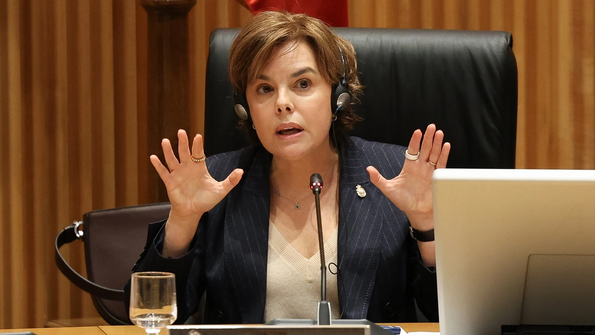 Soraya Sáenz de Santamaría: "A todas luces para mí no existió la policía patriótica"