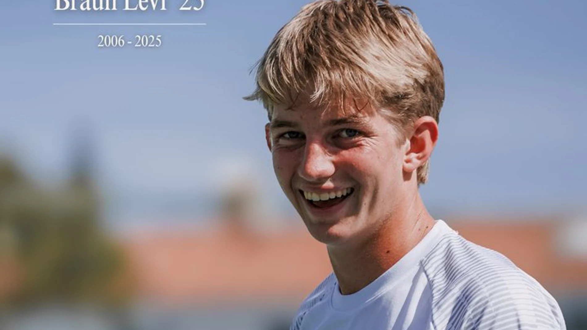 El joven tenista Braun Levi El joven tenista Braun Levi