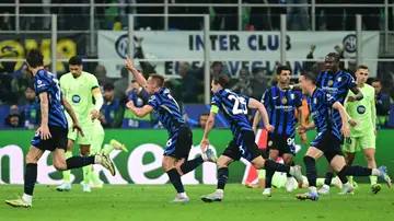 Frattesi celebra su gol en la prórroga Frattesi celebra su gol en la prórroga