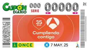 La ONCE dedica un cup&oacute;n especial al 35 aniversario de Antena 3 con cinco millones de boletos 