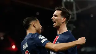 Fabián celebra su golazo al Arsenal Fabián celebra su golazo al Arsenal