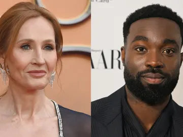 J.K. Rowling y Paapa Essiedu J.K. Rowling y Paapa Essiedu