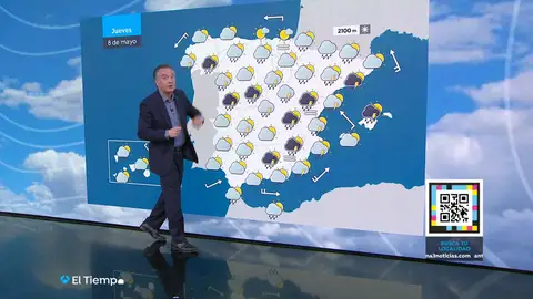 Roberto Brasero anuncia la llegada de dos danas: "Nuevas tormentas y granizadas" Roberto Brasero anuncia la llegada de dos danas: "Nuevas tormentas y granizadas"