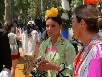 Tana Rivera en la Feria de Abril Tana Rivera en la Feria de Abril