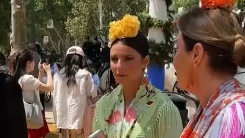 Tana Rivera en la Feria de Abril Tana Rivera en la Feria de Abril