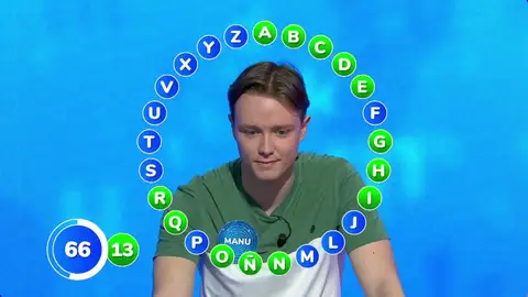 Manu, ante un sprint final de nueve respuestas en El Rosco: ¿dará caza a Rosa? Manu, ante un sprint final de nueve respuestas en El Rosco: ¿dará caza a Rosa?