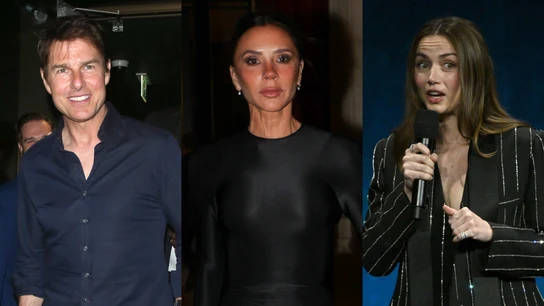 Tom Cruise, Victoria Beckham y Ana de Armas Tom Cruise, Victoria Beckham y Ana de Armas