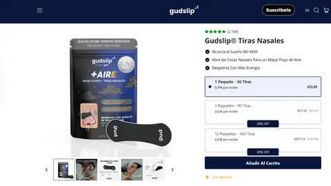 Tiras nasales Gudslip Tiras nasales Gudslip