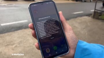 Alerta de protección civil en el móvil