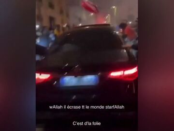 Un coche atropella a varias personas tras la victoria del PSG
