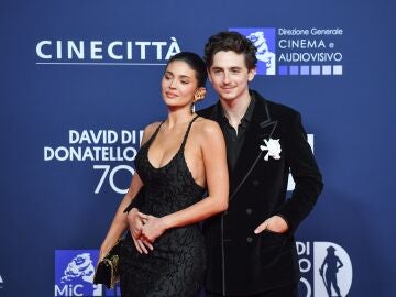 Kylie Jenner y Timoth&eacute;e Chalamet en su primer posado juntos