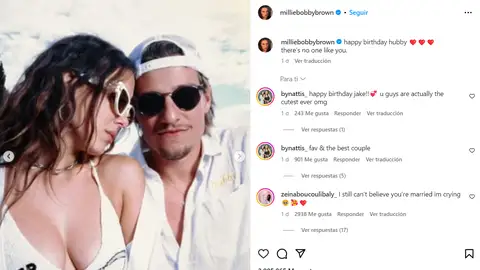 Millie Bobby Brown y Jake Bongiovi Millie Bobby Brown y Jake Bongiovi