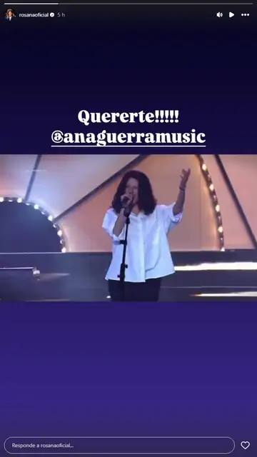 Reacción de Rosana a la imitación de Ana Guerra Reacción de Rosana a la imitación de Ana Guerra