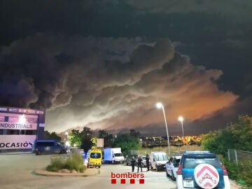 Incendio de una fabrica de cloro
