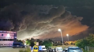 Incendio de una fabrica de cloro