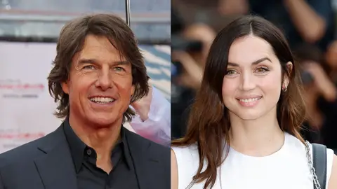 Montaje de Tom Cruise y Ana de Armas Montaje de Tom Cruise y Ana de Armas