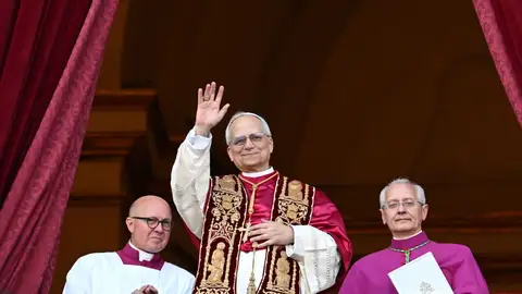 El papa León XIV tras ser elegido en el cónclave El papa León XIV tras ser elegido en el cónclave