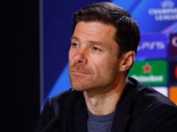 Xabi Alonso durante una rueda de prensa