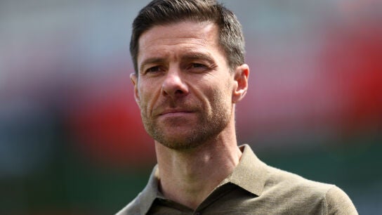 Xabi Alonso durante un partido del Bayer Leverkusen