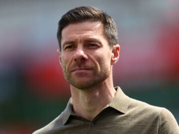 Xabi Alonso durante un partido del Bayer Leverkusen