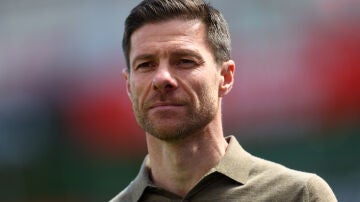 Xabi Alonso durante un partido del Bayer Leverkusen