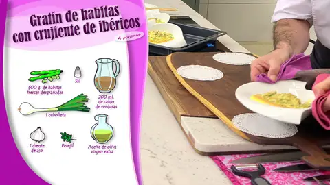 Ingredientes Gratín de habitas Ingredientes Gratín de habitas
