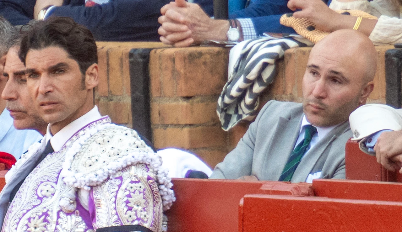 Cayetano y Kiko Rivera, en la plaza de toros de Sevilla