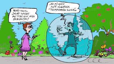 La alergia primaveral, protagonista de la viñeta de Alfredo Boto