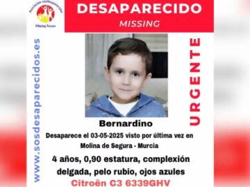 Niño desaparecido en Molina de Segura.