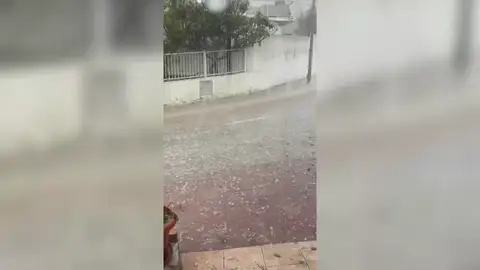 Increíble granizada en pleno mes de mayo en Mallorca Increíble granizada en pleno mes de mayo en Mallorca