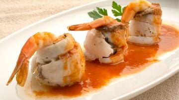 Popietas de gallo con langostinos, de Arguiñano: un recetón en 15 minutos