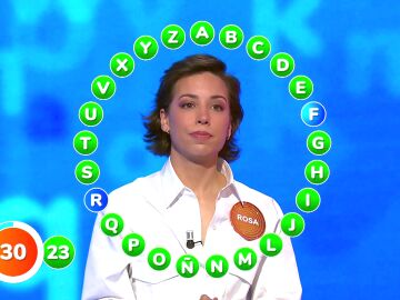 Rosa arrasa con 23 aciertos en la primera vuelta de El Rosco: ¿cómo reaccionará Manu?