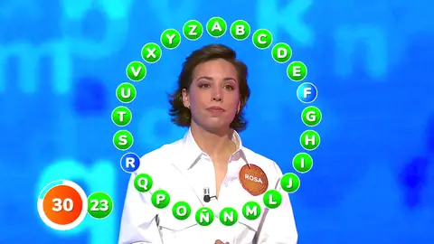 Rosa arrasa con 23 aciertos en la primera vuelta de El Rosco: ¿cómo reaccionará Manu? Rosa arrasa con 23 aciertos en la primera vuelta de El Rosco: ¿cómo reaccionará Manu?