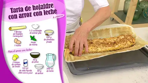 Ingredientes Tarta de hojaldre con arroz con leche Ingredientes Tarta de hojaldre con arroz con leche