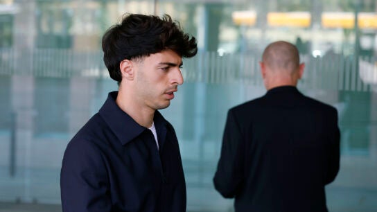 &Aacute;lvaro Aguado a su llegada este mi&eacute;rcoles a la Ciudad de la Justicia de Barcelona