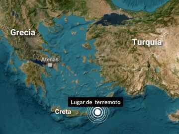 Mapa con los lugares afectados por el terremoto de magnitud 6
